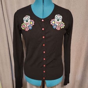 Hell Bunny Sugar Skull Cardigan size medium